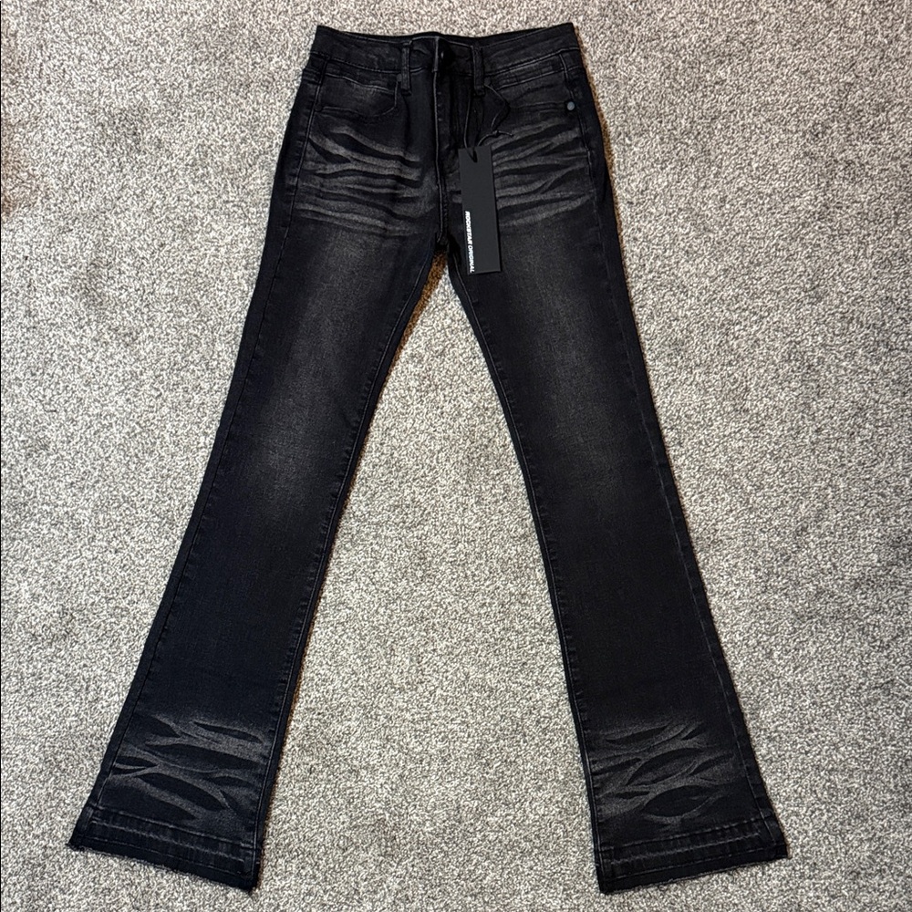 Rockstar Original Boys Stacked Flare Jeans Sz 8 NWT